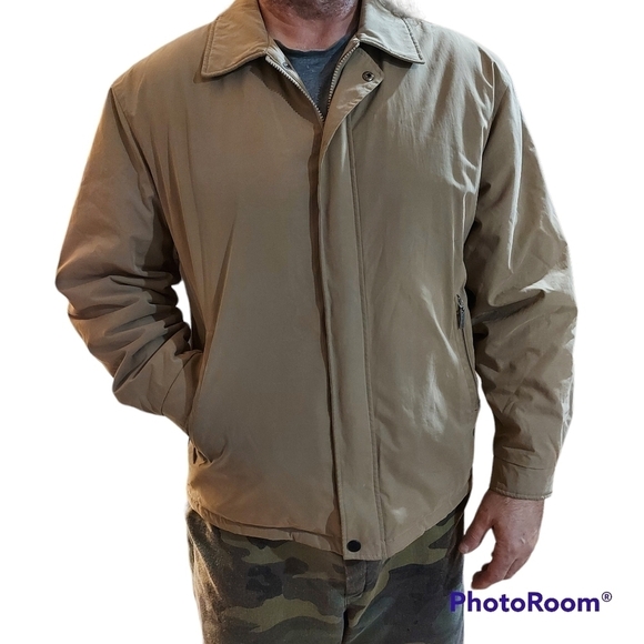 Roundtree & YORKE Outdoors men's jacket bomber coat size Large lightweight - Picture 3 of 15